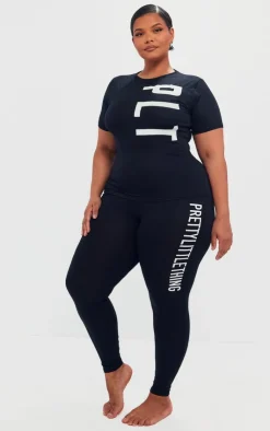 PrettyLittleThing Christmas Shop*Plus Legging PJ Set