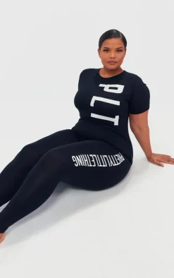 PrettyLittleThing Christmas Shop*Plus Legging PJ Set