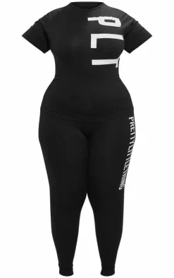 PrettyLittleThing Christmas Shop*Plus Legging PJ Set
