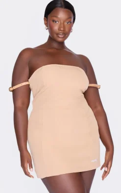 Plus Belt Strap Detail Bodycon Dress-PrettyLittleThing Sale