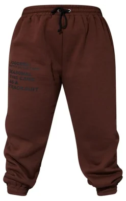 Outlet PrettyLittleThing Plus Graphic Print Sweatpants Chocolate