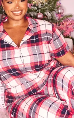 PrettyLittleThing Christmas Gifts*Plus Checked Long Pajama Pants