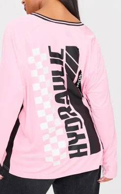 PrettyLittleThing T-Shirts*Plus Studio Mode Short Sleeve Football T-shirt
