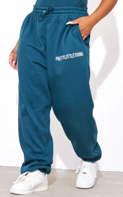 New PrettyLittleThing Plus High Waisted Sweatpants Teal