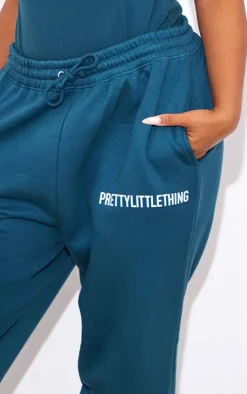 New PrettyLittleThing Plus High Waisted Sweatpants Teal