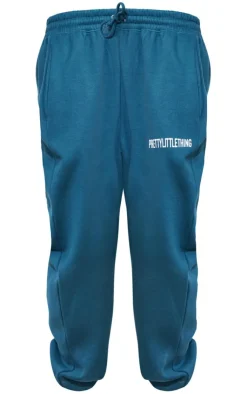 New PrettyLittleThing Plus High Waisted Sweatpants Teal