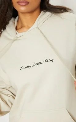 PrettyLittleThing Basic Tops*Sand Oversized Sweat Basic Hoodie