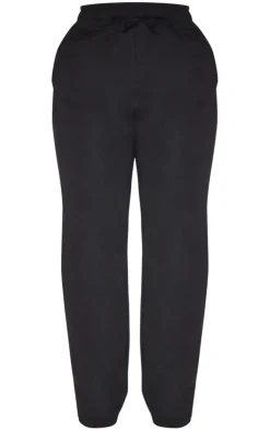 Discount PrettyLittleThing Shape Embellished Straight Leg Sweatpants Black