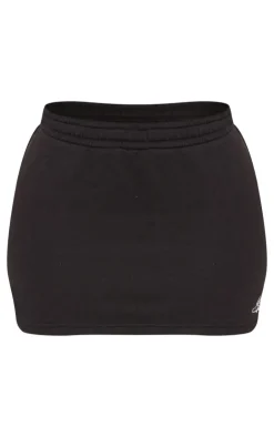 PrettyLittleThing Shape High Waist Sweat Mini Skirt Black