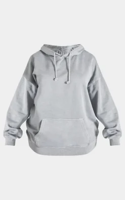 Discount PrettyLittleThing Shape Hoodie Grey