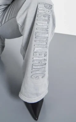 Online PrettyLittleThing Shape Sweatpants Grey