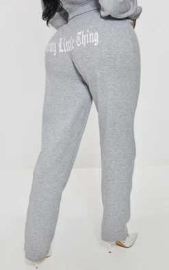 PrettyLittleThing Grey Sweatsuits*Shape Printed Back Oversized Sweatpants