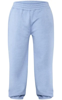 New PrettyLittleThing Shape Washed Wide Leg Sweatpants Petrol Blue