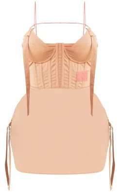 Shape Corset Detail Cargo Bodycon Dress-PrettyLittleThing Best