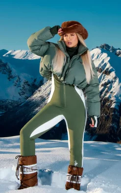 PrettyLittleThing Ski Outfits*SKI Scoop Neck Scuba Suit