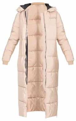 PrettyLittleThing Puffer Jackets*Text Front Maxi Puffer Coat