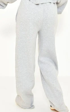 Best PrettyLittleThing Tall Drawstring Wide Leg Sweatpants Grey Marl