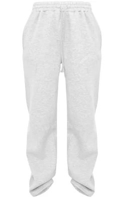 Best PrettyLittleThing Tall Drawstring Wide Leg Sweatpants Grey Marl