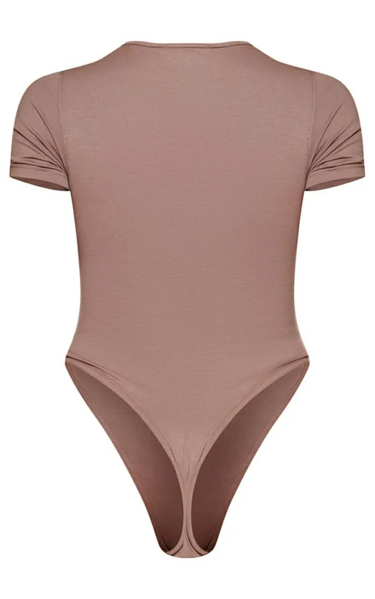 PrettyLittleThing Graphic Sweatsuits*Logo Short Sleeved Bodysuit