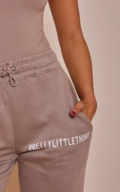 PrettyLittleThing Graphic Sweatsuits*Logo High Waisted Cuffed Sweatpant