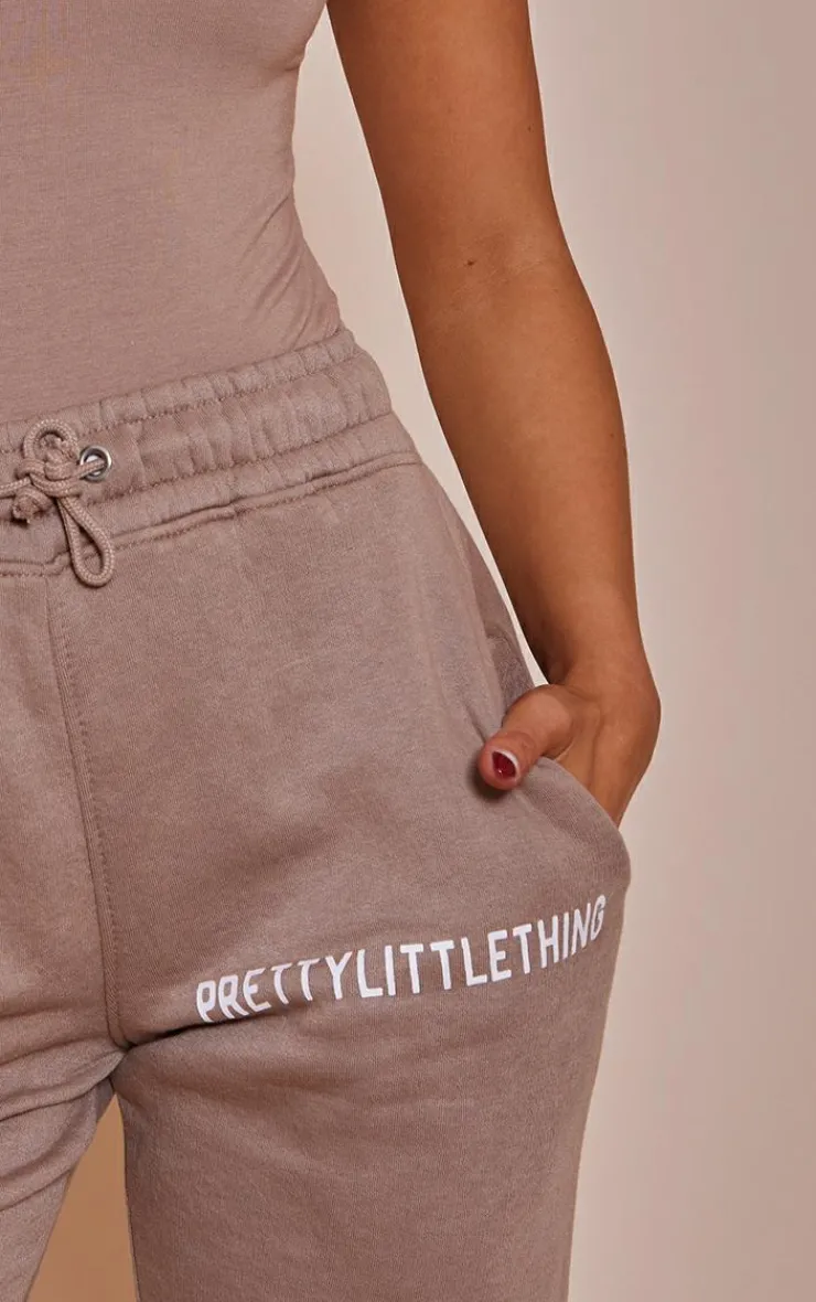 PrettyLittleThing Graphic Sweatsuits*Logo High Waisted Cuffed Sweatpant