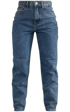 PRETTYLITTLETHING Vintage Wash Mom Jeans