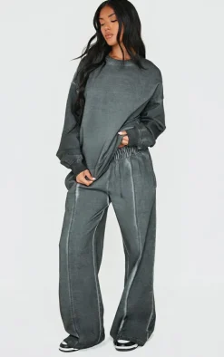 PrettyLittleThing Grey Sweatsuits*Premium Oversized Sweatshirt