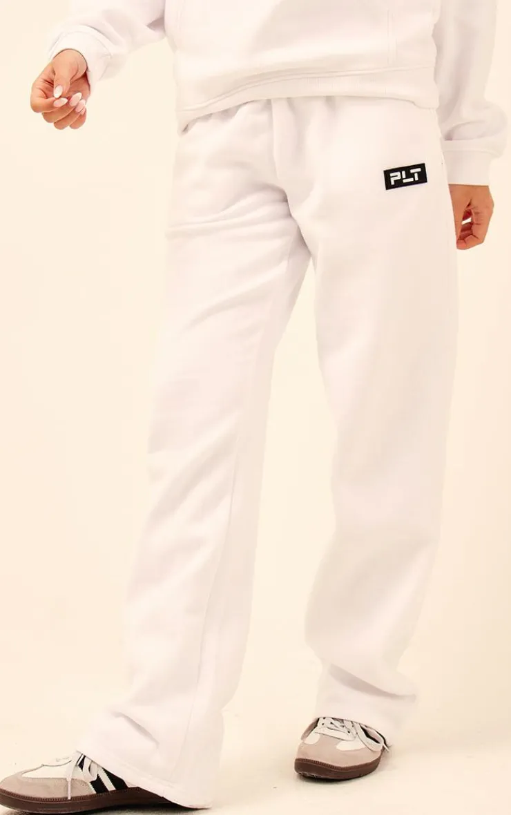 PrettyLittleThing Graphic Sweatsuits*Logo Badge Detail Straight Leg Sweatpants