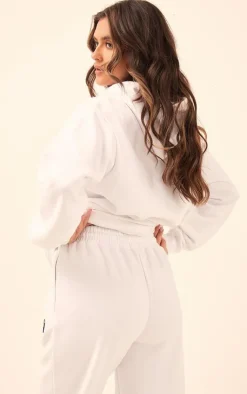 PrettyLittleThing Graphic Sweatsuits*Logo Badge Detail Oversized Hoodie