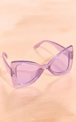 PrettyLittleThing Oversized Sunglasses*Glitter Frame Oversized Sunglasses