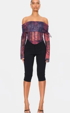 PrettyLittleThing Corsets*Mesh Bardot Boning Corset