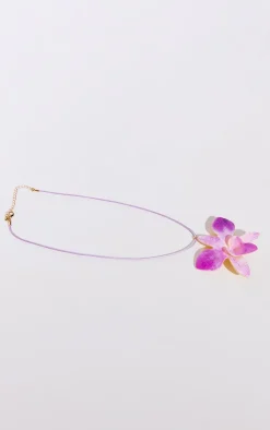 PrettyLittleThing Necklaces*Ombre Flower String Necklace