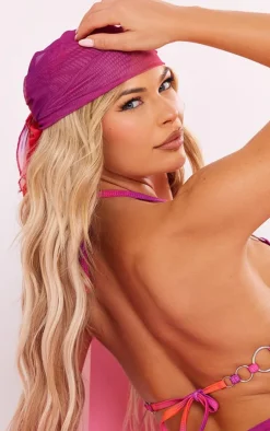 PrettyLittleThing Hair Accessories*Ombre Print Mesh Bandana