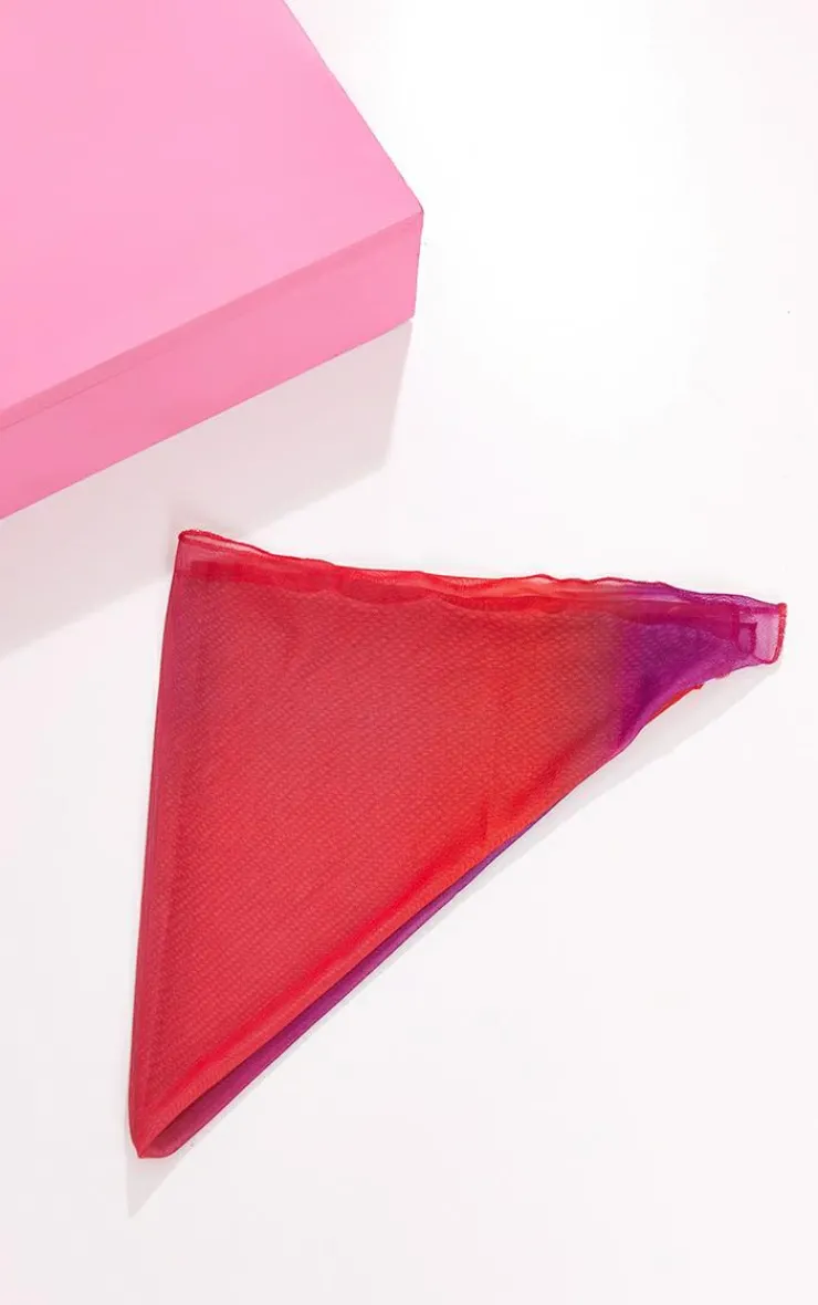 PrettyLittleThing Hair Accessories*Ombre Print Mesh Bandana