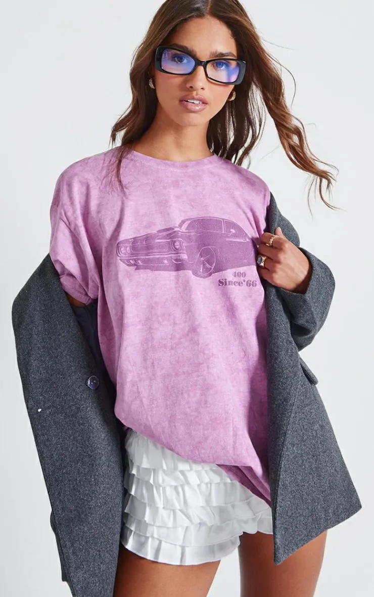 PrettyLittleThing T-Shirts*Vintage Car Washed Oversized T Shirt