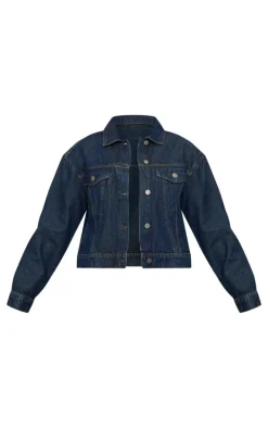 Raw Indigo Wash Oversized Fit Denim Jacket