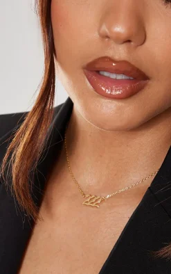 PrettyLittleThing Necklaces*Real Gold Plated Angel Number Necklace