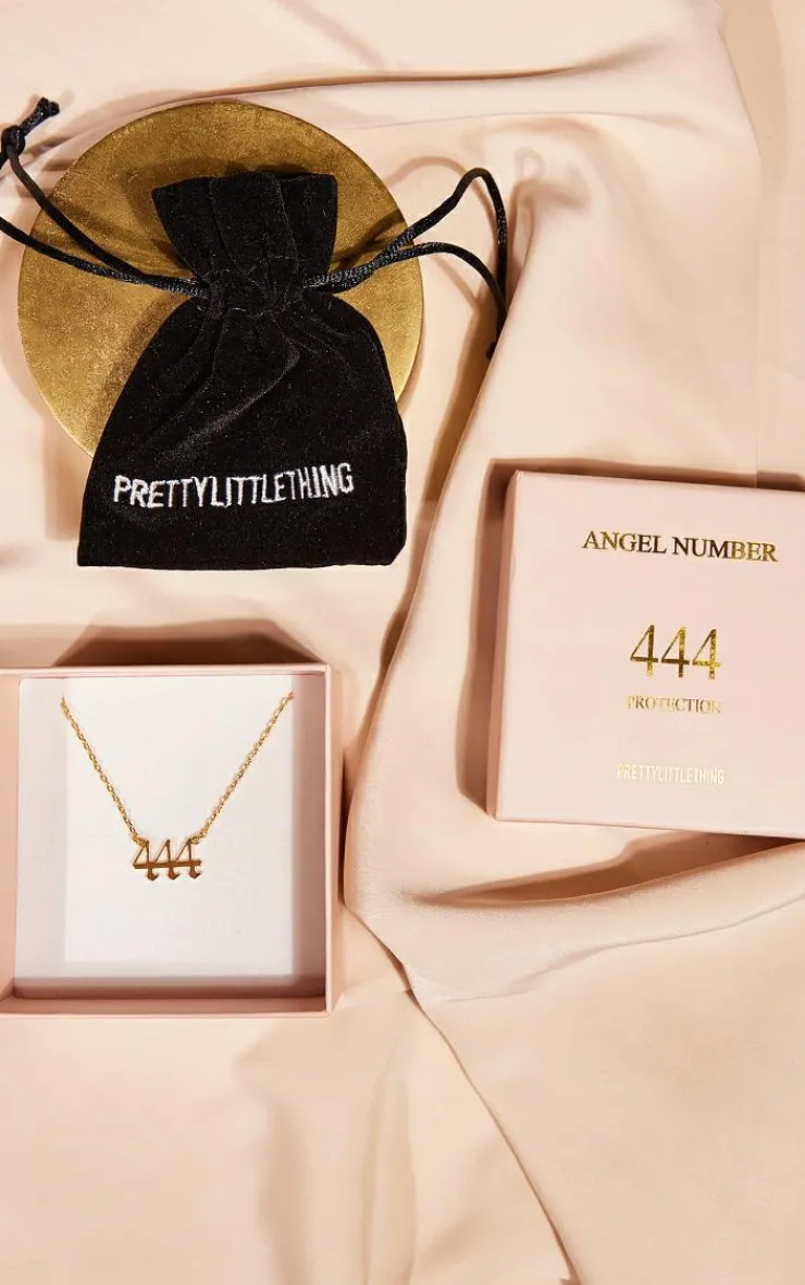 PrettyLittleThing Necklaces*Real Gold Plated Angel Number Necklace