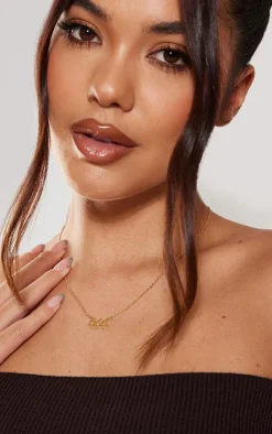 PrettyLittleThing Necklaces*Real Gold Plated Angel Number Necklace