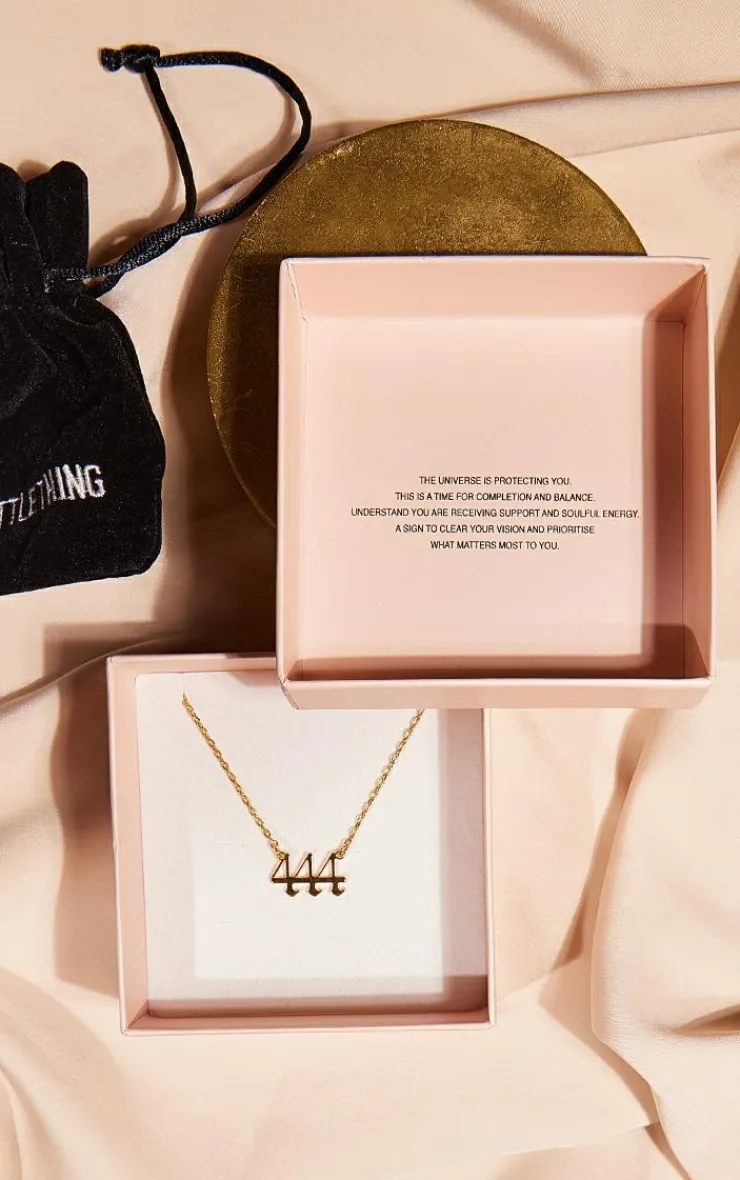 PrettyLittleThing Necklaces*Real Gold Plated Angel Number Necklace