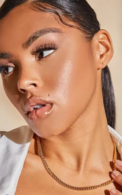 PrettyLittleThing Necklaces*Real Plated Dainty Curb Chain Necklace
