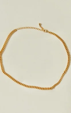 PrettyLittleThing Necklaces*Real Plated Dainty Curb Chain Necklace