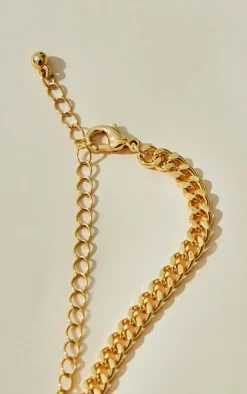 PrettyLittleThing Necklaces*Real Plated Dainty Curb Chain Necklace