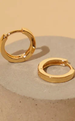 PrettyLittleThing Hoop Earrings*Real Plated Mini Hoop Earrings