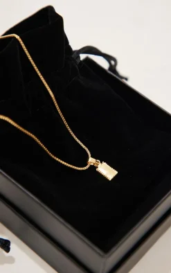 PrettyLittleThing Necklaces*Real Plated Simple Pendant Necklace