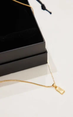 PrettyLittleThing Necklaces*Real Plated Simple Pendant Necklace