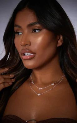 PrettyLittleThing Necklaces*Real Plated Star Diamante Necklace
