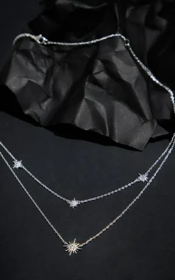 PrettyLittleThing Necklaces*Real Plated Star Diamante Necklace