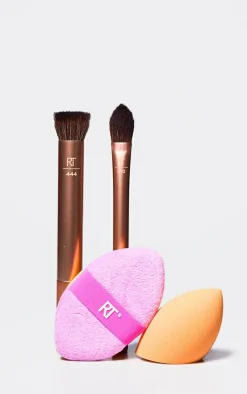 PrettyLittleThing Makeup Brushes & Tools*Real Techniques Matte And Merry Set (Worth £29)