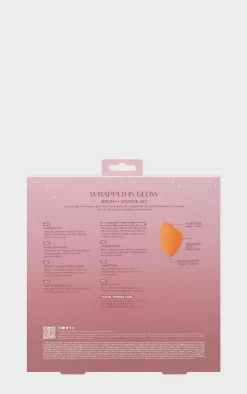 PrettyLittleThing Makeup Brushes & Tools*Real Techniques Wrapped In Glow Brush + Sponge Set (Worth £50)